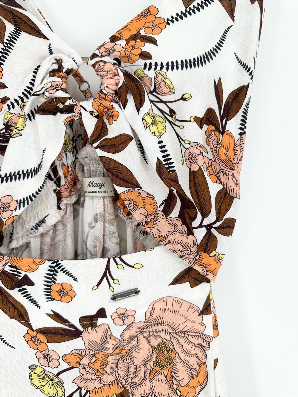Maaji Cremon Aurora Tropical Floral Long Dress or Cover-up - Picture 3 of 15